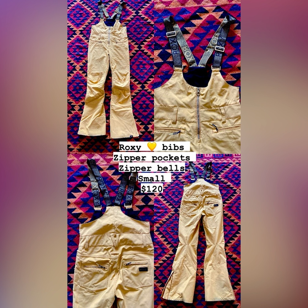 Yellow Roxy Bibs - image 1